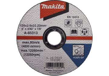 125x2.5x22.23mm Đá cắt kim loại Makita D-18677