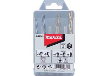 Bộ mũi khoan gỗ và sắt 5 mũi Makita D-30106