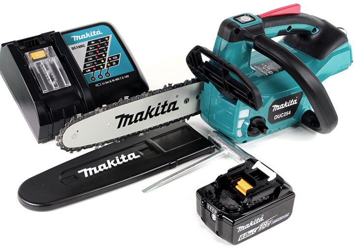 18V Máy cưa xích dùng pin 250mm Makita DUC254 18V Máy cưa xích dùng pin 250mm Makita DUC254