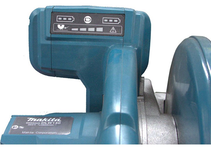 18Vx2 Máy cắt sắt dùng pin 355mm Makita DLW140 18Vx2 Máy cắt sắt dùng pin 355mm Makita DLW140