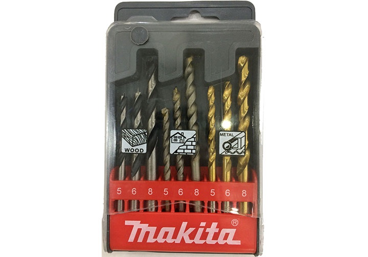 5,6,8mm Bộ mũi khoan đa năng 9 chi tiết Makita D-08660 5,6,8mm Bộ mũi khoan đa năng 9 chi tiết Makita D-08660