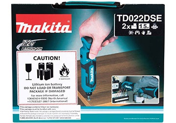 7.2V Máy vặn vít dùng pin Makita TD022DSE